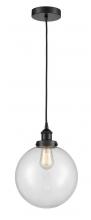 Innovations Lighting 616-1PH-BK-G202-10 - Beacon - 1 Light - 10 inch - Matte Black - Cord hung - Mini Pendant