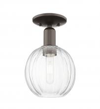 Innovations Lighting 716-1C-OB-G458-7CL - Preston - 1 Light - 6 inch - Oil Rubbed Bronze - Semi-Flush Mount