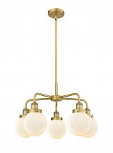 Innovations Lighting 916-5CR-BB-G201-6 - Beacon - 5 Light - 25 inch - Brushed Brass - Chandelier