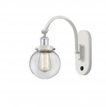 Innovations Lighting 918-1W-WPC-G202-6 - Beacon - 1 Light - 6 inch - White Polished Chrome - Adjustable Swing Arm