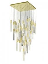 Avenue Lighting HF1903-41-GL-BB-C - Brushed Brass 41 Light Pendant Fixture With Clear Crystal