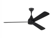 Visual Comfort & Co. Fan Collection 3STMSM60MBKD - Streaming Smart 60" Indoor/Outdoor Black Fan with Remote Control