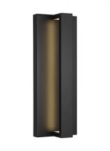 Visual Comfort & Co. Modern Collection 700OWWND16B-LED930 - Windfall 16" Outdoor LED Wall Sconce Black