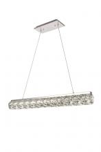 Elegant 3501D36C - Valetta LED Chrome Linear Chandelier Clear Royal Cut Crystal