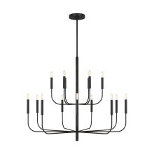 Visual Comfort & Co. Studio Collection EC10015AI - BRIANNA 15LT Large Two-Tier Chandelier