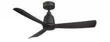 Fanimation FPD8547BL - Kute 44 IN Black W/ Black Blades (NO LT, LT SOLD SEPARATELY)