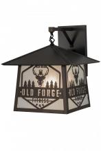 Meyda White 167626 - 16"W Personalized Old Forge Fitness Hanging Wall Sconce